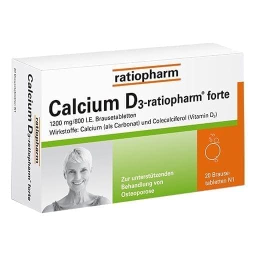 CALCIUM D3-ratiopharm forte, calcium carbonate, cholecalciferol, vitamin D3 - UKDorf