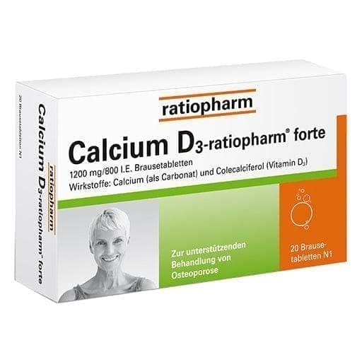CALCIUM D3-ratiopharm forte, calcium carbonate, cholecalciferol, vitamin D3 - UKDorf