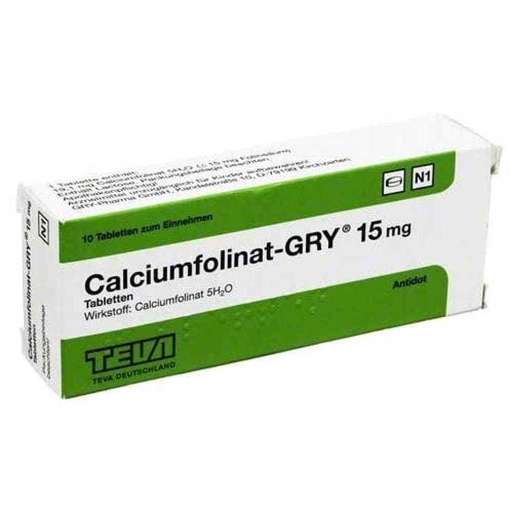 CALCIUM FOLINATE, Calciumfolinat-GRY® 15 mg - UKDorf