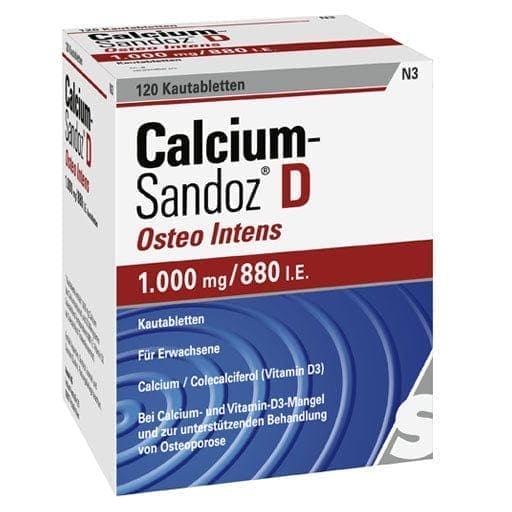 CALCIUM SANDOZ D Osteo intens chewable tablets - UKDorf