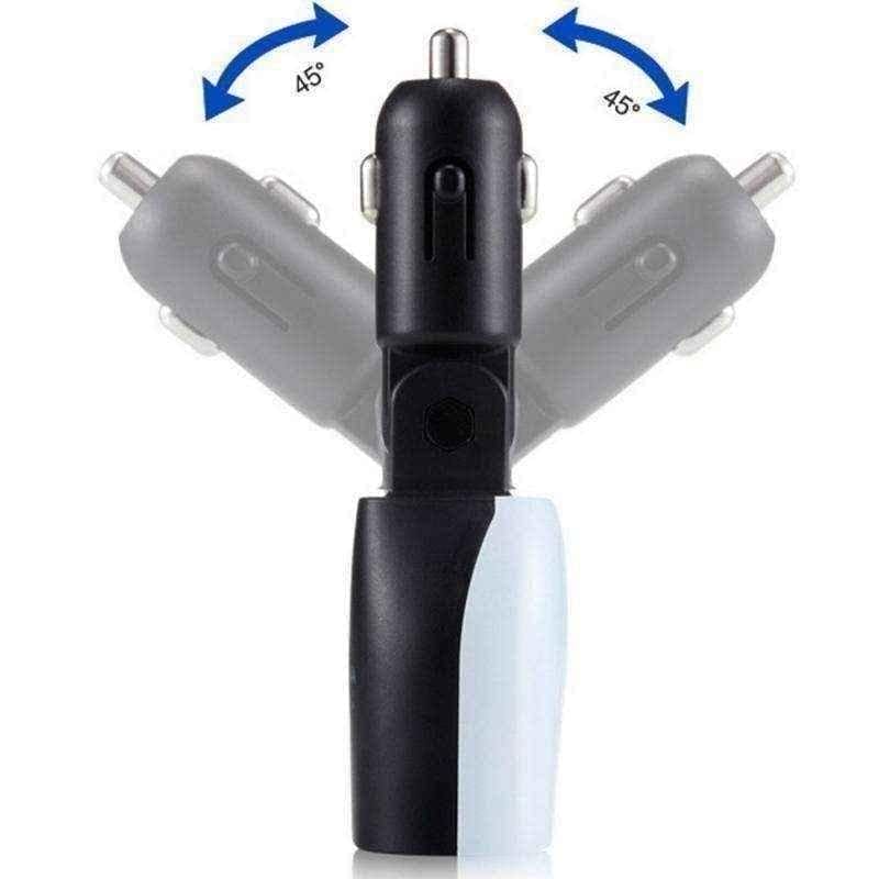 Car phone charger Dual USB LED Display UK