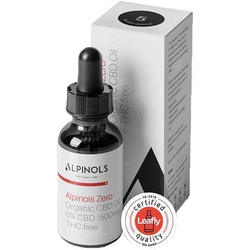 CBD oil for anxiety, ALPINOLS ZERO Organic CBD Oil Broadspectrum 5% - UKDorf