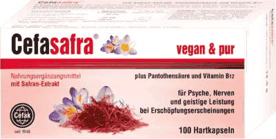 CEFASAFRA, saffron extract, pantothenic acid, mecobalamin, calcium pantothenate - UKDorf