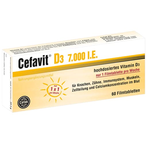 CEFAVIT Vitamin D3 7,000 IU film-coated tablets - UKDorf