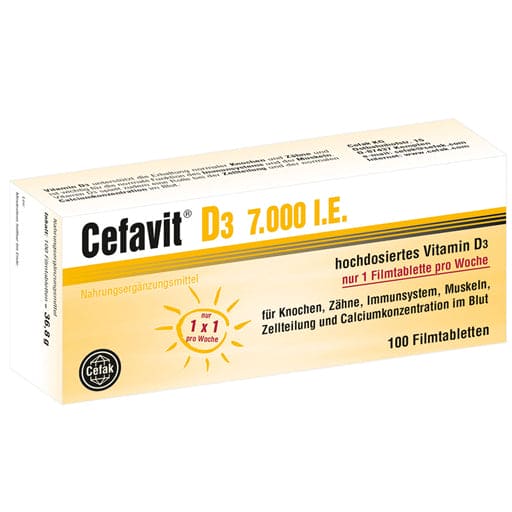 CEFAVIT Vitamin D3 7,000 IU film-coated tablets - UKDorf