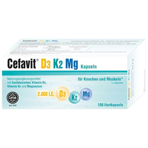 CEFAVIT Vitamins D3 K2 Mg 2,000 IU hard capsules - UKDorf