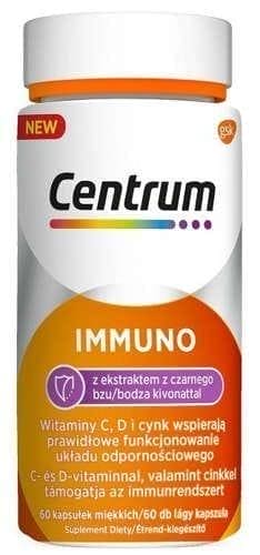 Centrum Immuno, elderberry extract, zinc, vitamins C, D - UKDorf