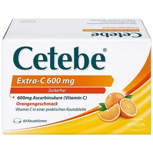 CETEBE Extra- vitamin C 600 mg chewable tablets - UKDorf