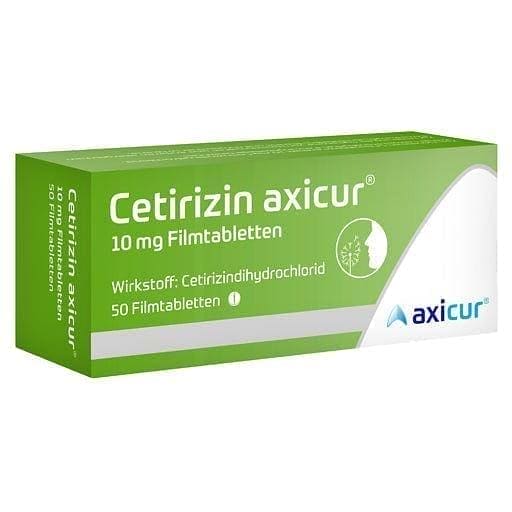 CETIRIZINE axicur 10 mg, cetirizine dihydrochloride UK