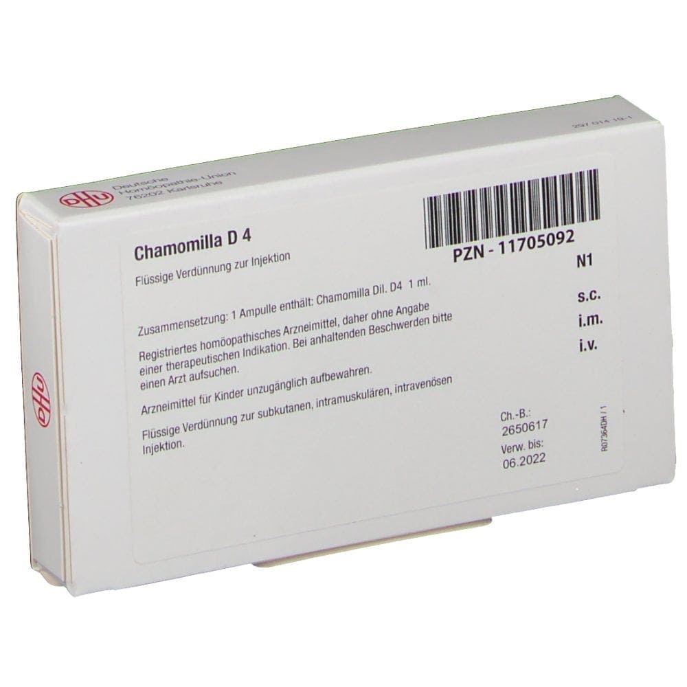 CHAMOMILLA D 4 ampoules - UKDorf