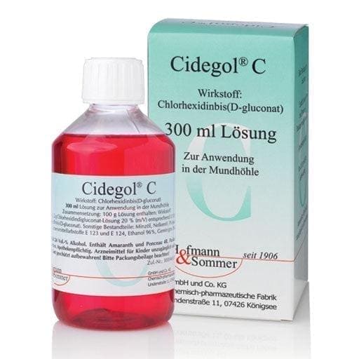 Chlorhexidine mouthwash, chlorhexidine gluconate, CIDEGOL C solution - UKDorf