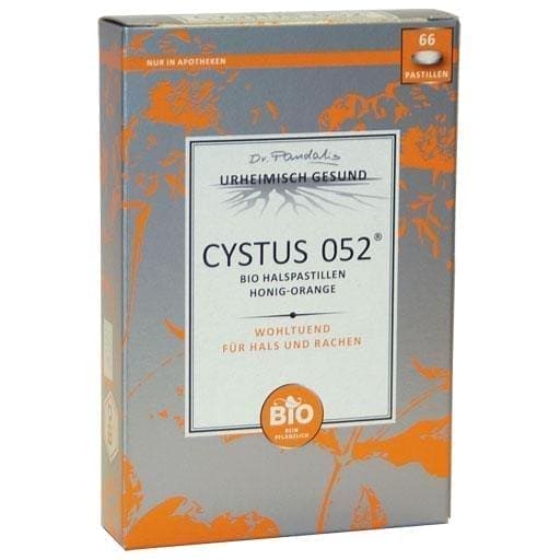 Cistus incanus, CYSTUS 052 organic throat pastilles honey orange - UKDorf