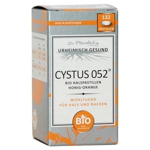 Cistus incanus, CYSTUS 052 organic throat pastilles honey orange - UKDorf