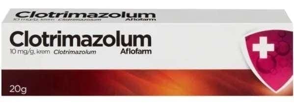 CLOTRIMAZOLUM 1% cream (krem, klotrimazol) retention of ergosterol synthesis UK