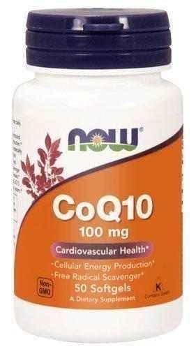 Coenzyme Q10 100mg with vitamin E x 50 capsules UK