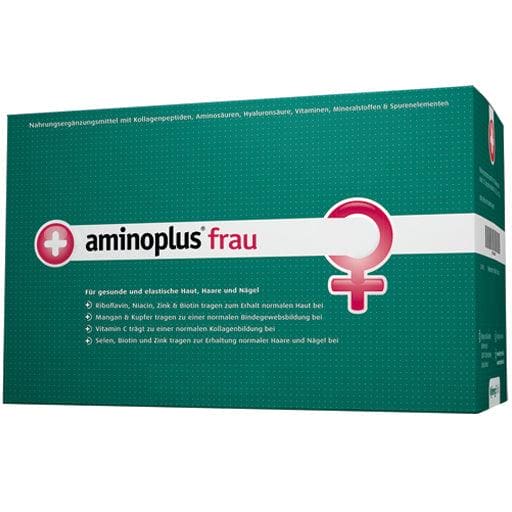 Collagen peptides, hyaluronic acid, amino acids, vitamins, minerals, AMINOPLUS woman powder - UKDorf