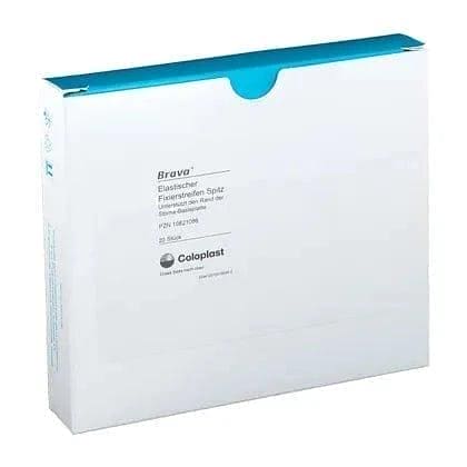 Coloplast BRAVA elastic fixing strips pointed with a hernia UK