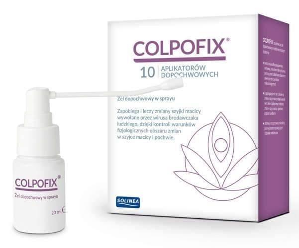 Colpofix gel 20ml + 10 HPV virus human papillomavirus DA UK