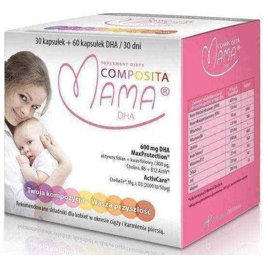 Composite mother DHA 30 capsules + 60 capsules UK