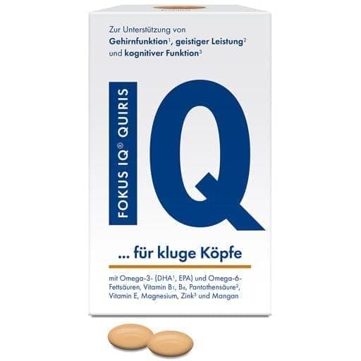 Concentration, memory, boots sharp mind, FOKUS IQ QUIRIS soft capsules - UKDorf