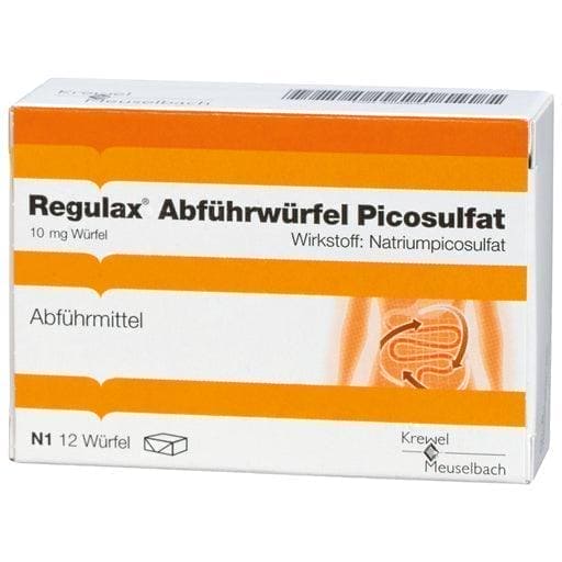Constipation, REGULAX laxative cube, sodium picosulfate - UKDorf