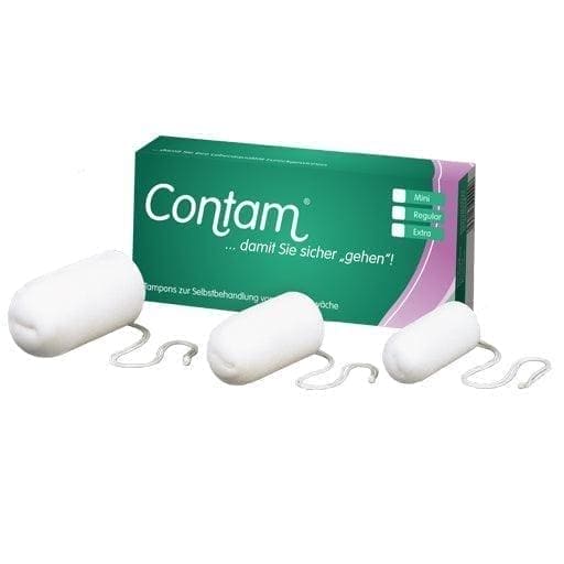CONTAM vaginal tampon starter set mini, regular, extra, stress incontinence - UKDorf