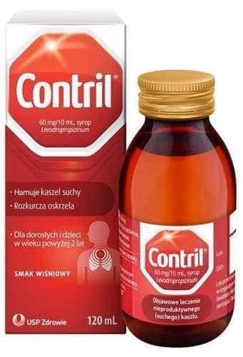 Contril syrup, levodropropizine, bronchospasm, antitussive, dry cough treatment - UKDorf