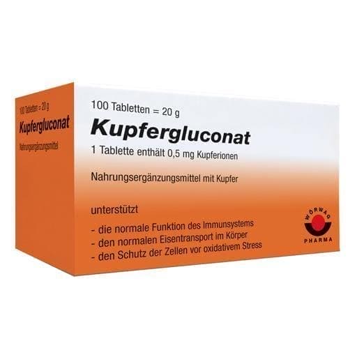 COPPER GLUCONATE tablets UK