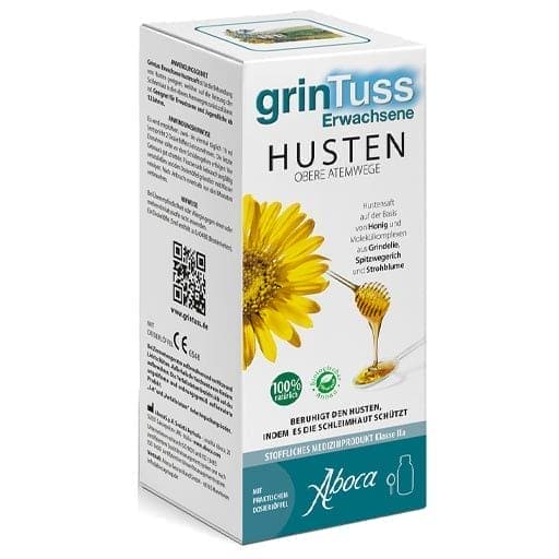 Coughing, GRINTUSS adults with Poliresin cough syrup - UKDorf