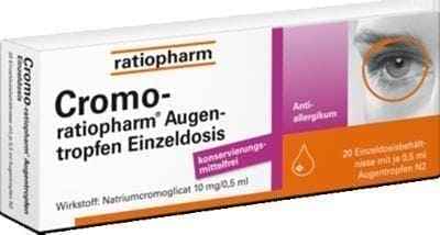 CROMO Cromoglicic acid allergic conjunctivitis eye drops