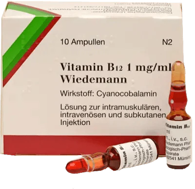 Cyanocobalamin, VITAMIN B12 WIEDEMANN 1 mg,ml injection solution ampoules - UKDorf