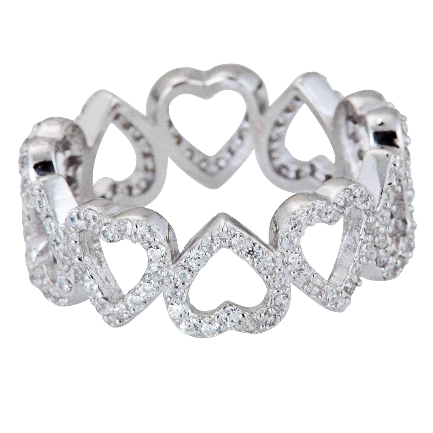 CZ eternity rings - CZ eternity ring UK