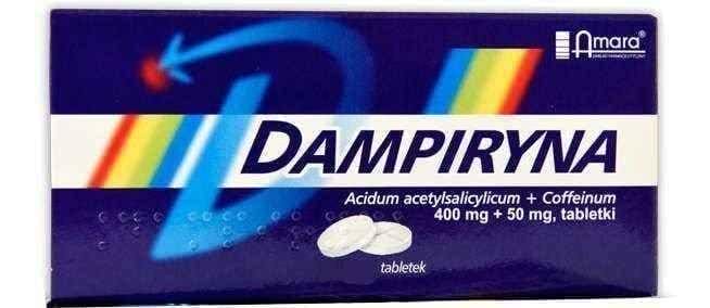Dampiryna x 10 tablets analgesic, anti-inflammatory and antipyretic UK