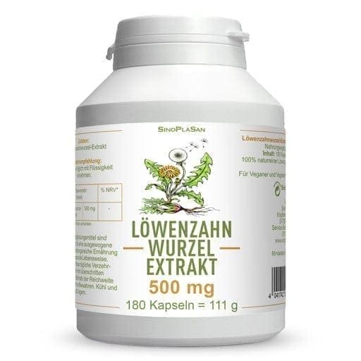 DANDELION ROOT extract, 500 mg mono capsules, VEGAN - UKDorf
