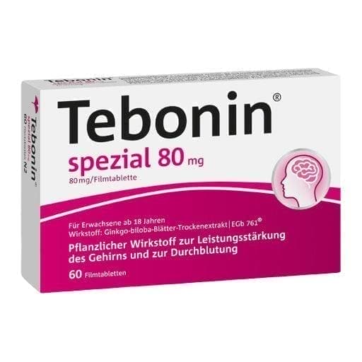 Dementia, brain disorders, dizziness, tinnitus, TEBONIN special - UKDorf