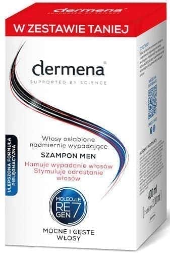 DERMENA MEN Shampoo for men duopack, mens shampoo UK