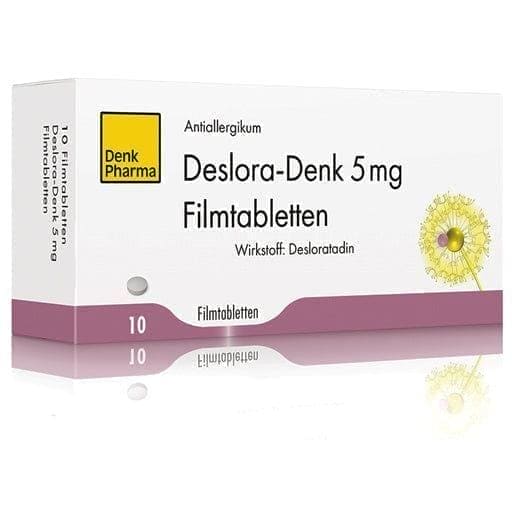 DESLORA-Denk, desloratadine, allergic rhinitis, urticaria, hay fever, hives, hive - UKDorf