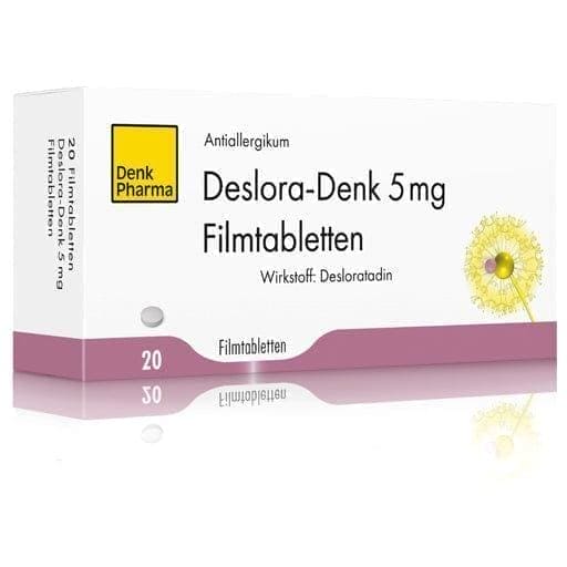 DESLORA-Denk, desloratadine, allergic rhinitis, urticaria, hay fever, hives, hive - UKDorf