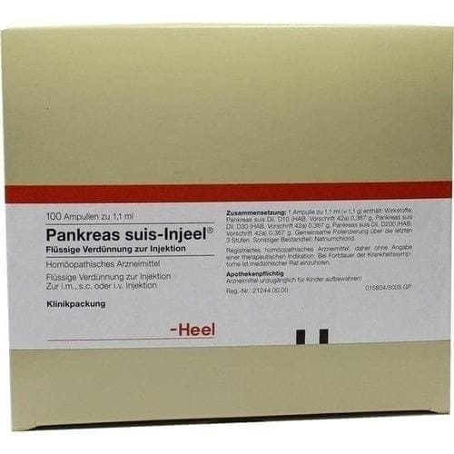 Diabetes mellitus, marasmus, cachexia, PANKREAS SUIS Injeel ampoules - UKDorf
