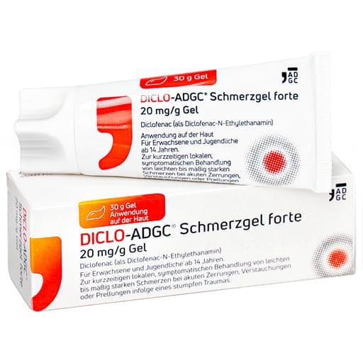 Diclofenac gel, What is diclofenac?, DICLO-ADGC pain gel forte - UKDorf