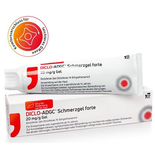Diclofenac gel, What is diclofenac?, DICLO-ADGC pain gel forte - UKDorf