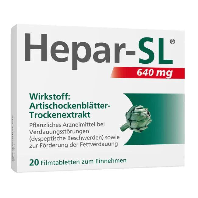 Digestive disorders, dyspeptic, HEPAR-SL 640 mg film-coated tablets - UKDorf