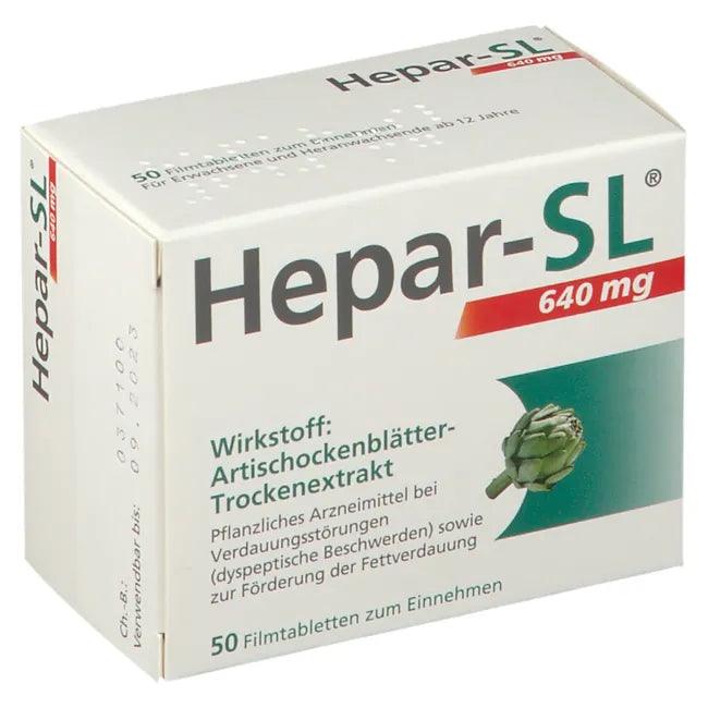 Digestive disorders, dyspeptic, HEPAR-SL 640 mg film-coated tablets - UKDorf