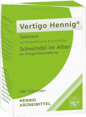 Dizziness, VERTIGO HENNIG tablets - UKDorf