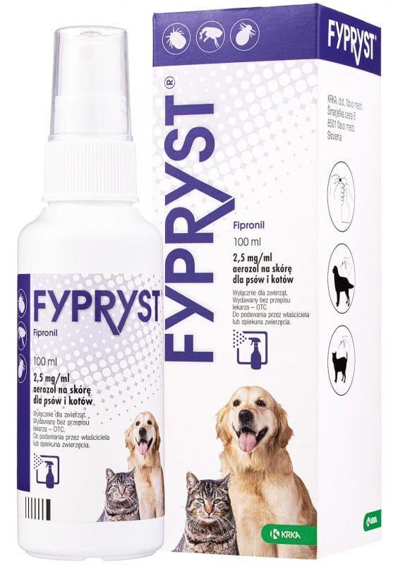 Dog fleas and lice, best lice treatment for cats, Fyprist spray - UKDorf