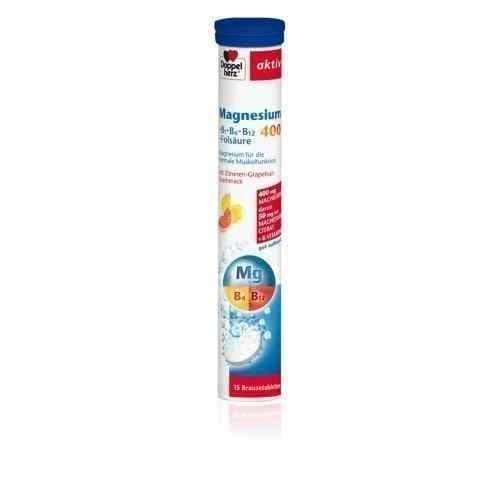 DopelHerz Active Magnesium 400 with Vitamin B1, B6 and B12, 15 soluble tablets UK