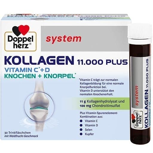 DOPPELHERZ Collagen 11,000 Plus system ampoules - UKDorf