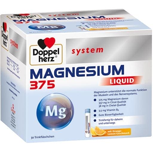 Doppelherz, Magnesium 375 Liquid system drinking ampoules - UKDorf