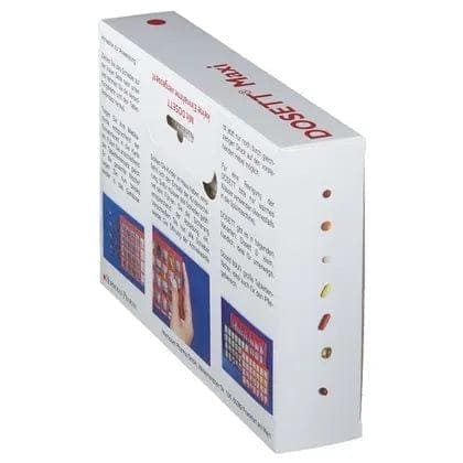 Dosette box, extra large dosette box, DOSETT Maxi medicine cassette red UK
