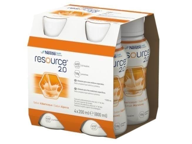Dysphagia diet, Neoplastic disease, neurological diseases, Resource 2.0 fibre Apricot - UKDorf